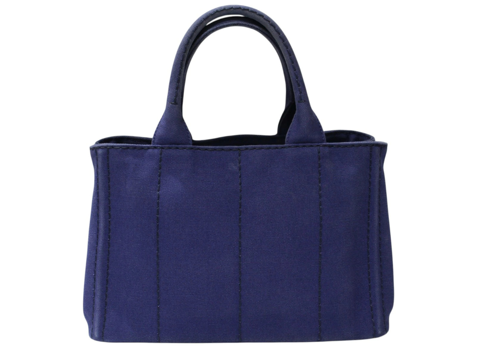 Prada Handbag Tote Canapa Blue Bag